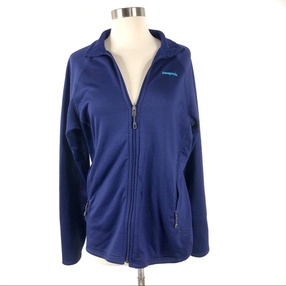 Patagonia Zip Up Waffle Weave Zip Up Sweatshirt